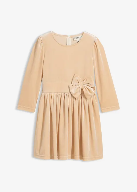 Robe évasée en velours, bonprix