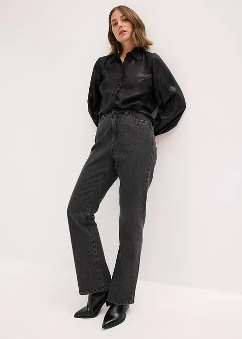 Chemisier en satin brillant, bonprix