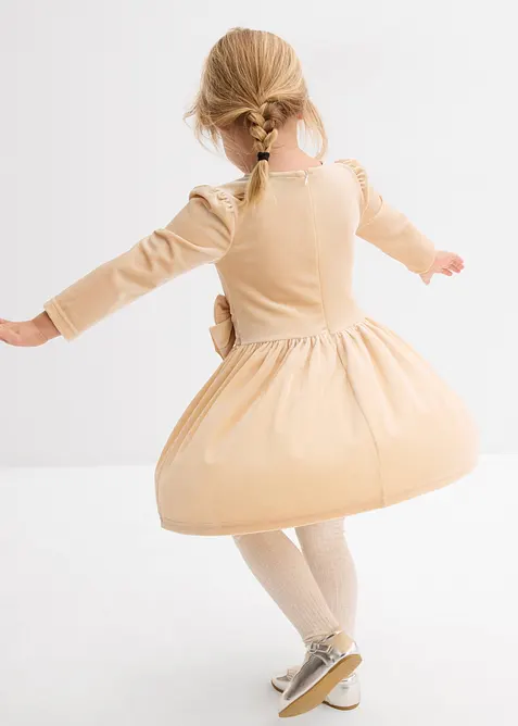 Robe évasée en velours, bonprix