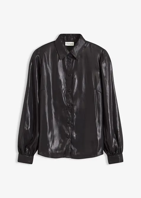 Chemisier en satin brillant, bonprix