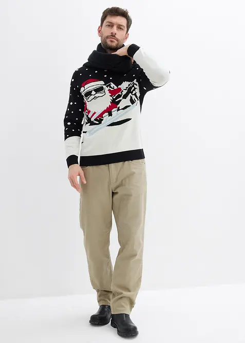 Pull de Noël en coton mélangé, bonprix