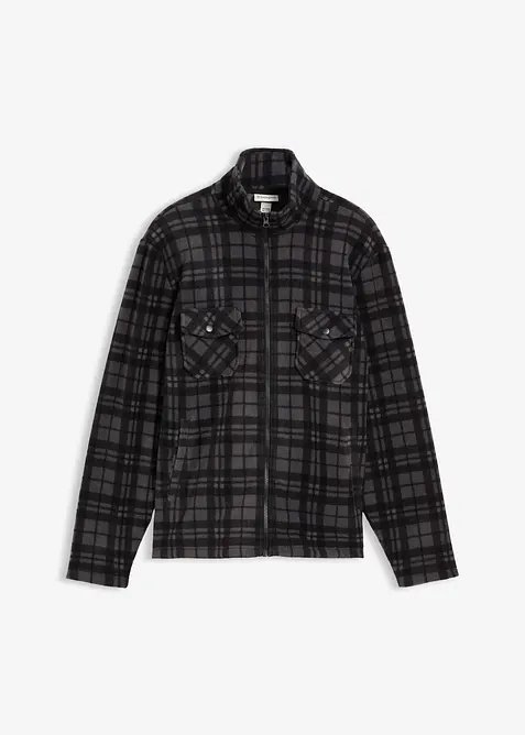 Polaire zipp&eacute;e &agrave; col montant, bonprix