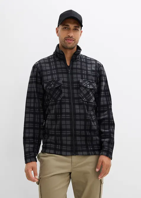 Polaire zipp&eacute;e &agrave; col montant, bonprix