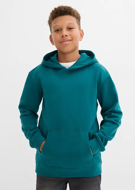 Sweat à capuche en matière douce, bonprix