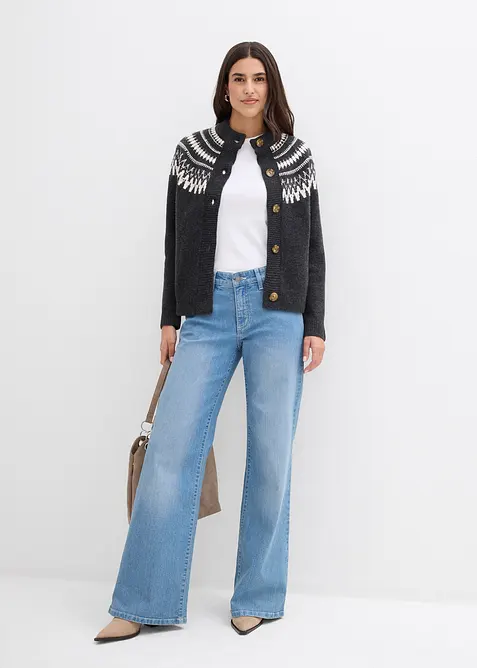 Gilet en maille norvégien, bonprix