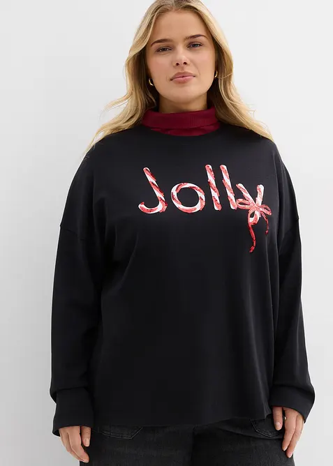 T-shirt manches longues 100% coton, bonprix