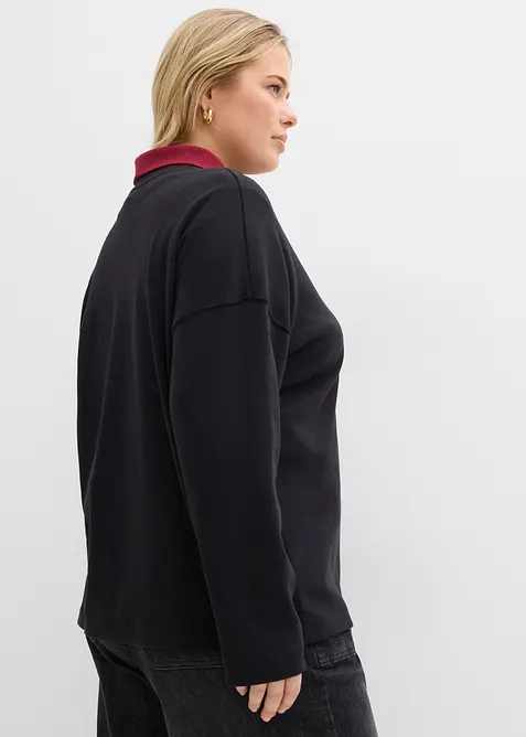 T-shirt manches longues 100% coton, bonprix