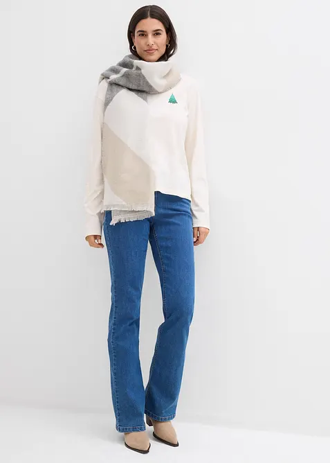 T-shirt manches longues 100% coton, bonprix