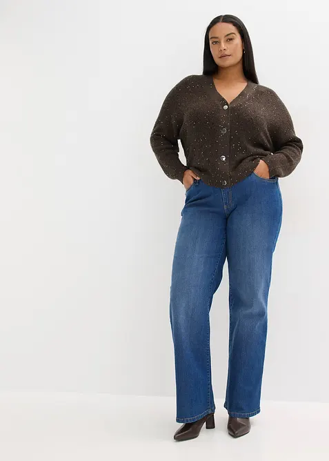 Gilet en maille ajourée, bonprix