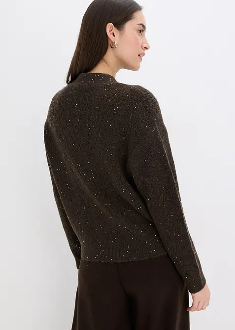 Gilet en maille ajourée, bonprix