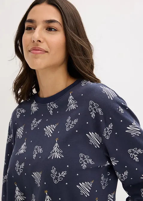 Pyjama 100% coton à imprimé brillant, bonprix