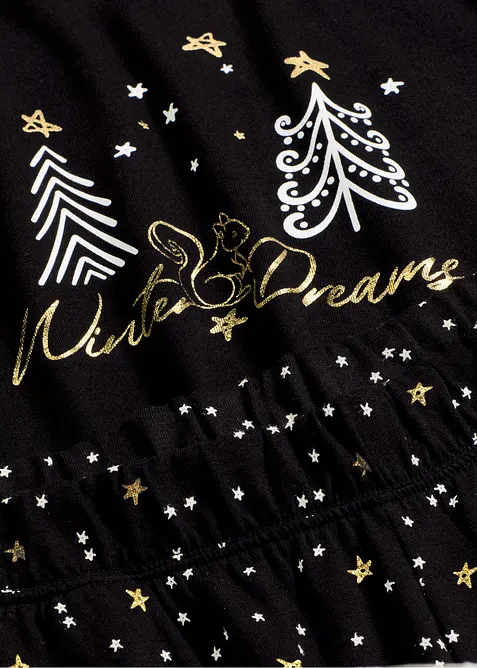 Pyjama 100% coton à imprimé brillant, bonprix