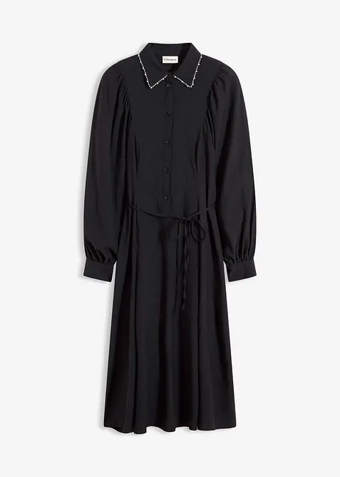 Robe midi avec perles, bonprix