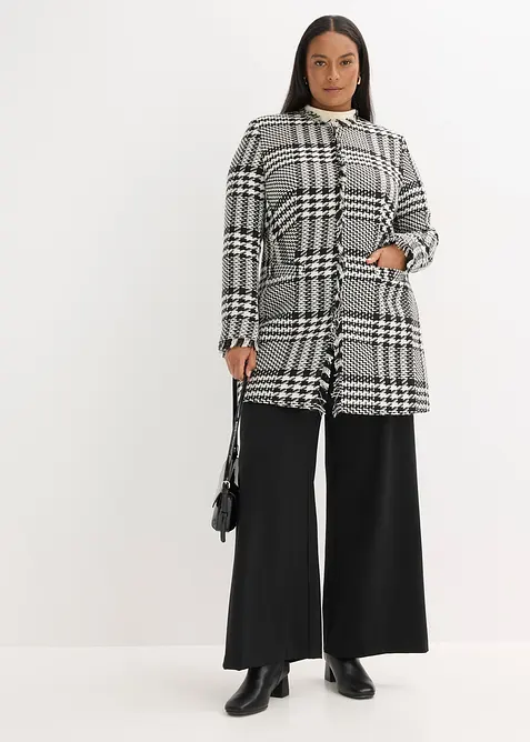 Blazer long en maille bouclette, bonprix