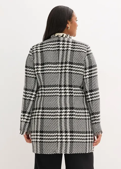 Blazer long en maille bouclette, bonprix