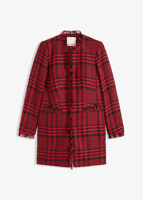 Blazer long en maille bouclette, bonprix