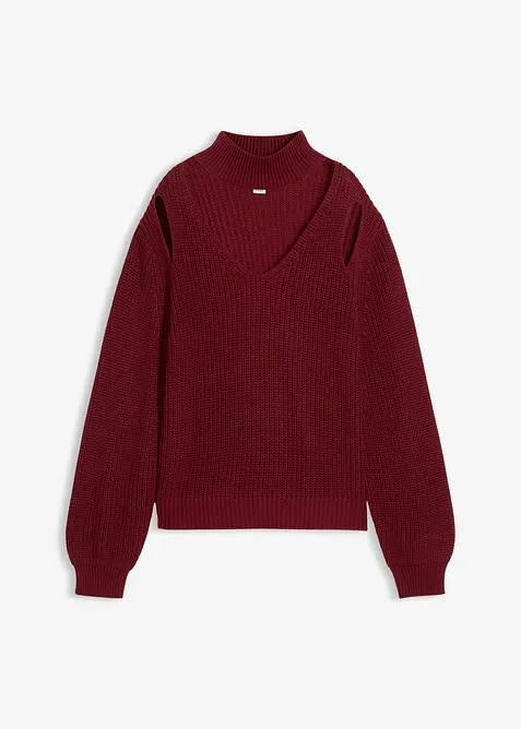 Pull en grosse maille avec découpes, bonprix
