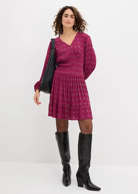 Robe courte en viscose fluide, bonprix