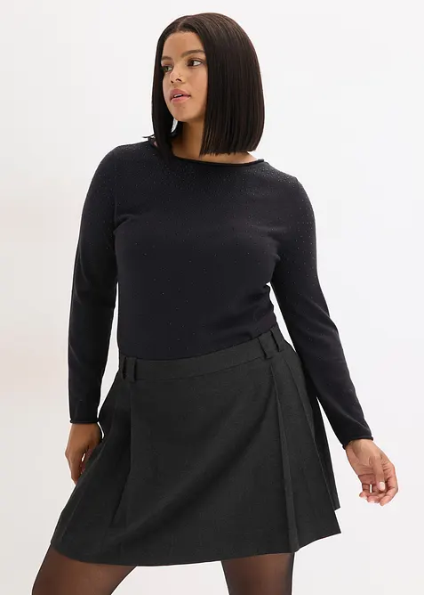 Pull fluide en fine maille fluide, viscose majoritaire, bonprix