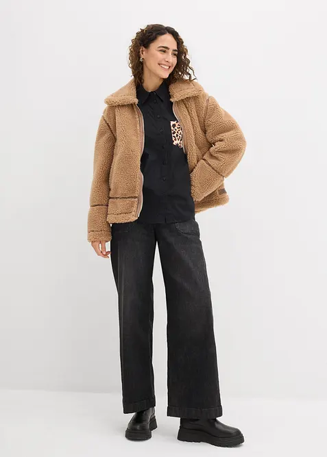 Chemise oversize avec poche poitrine contrastante, bonprix