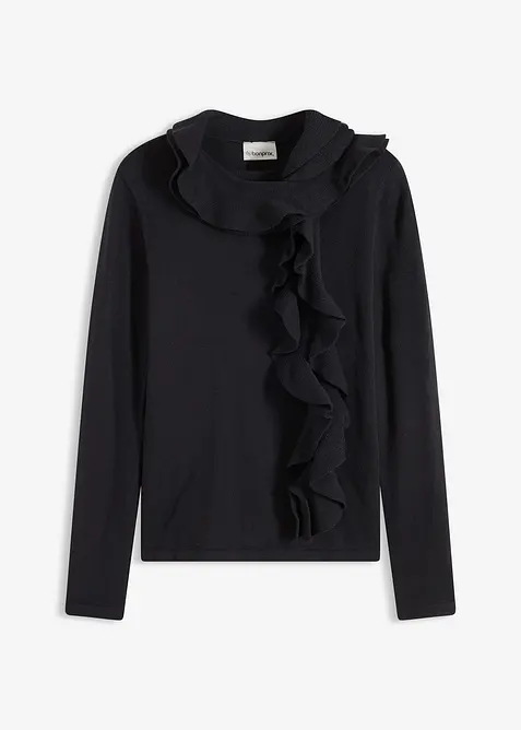 Pull fluide en fine maille de viscose mélangée, bonprix