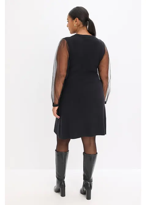 Robe fluide en maille, bonprix