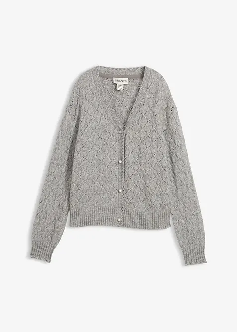 Gilet en maille ajourée, bonprix