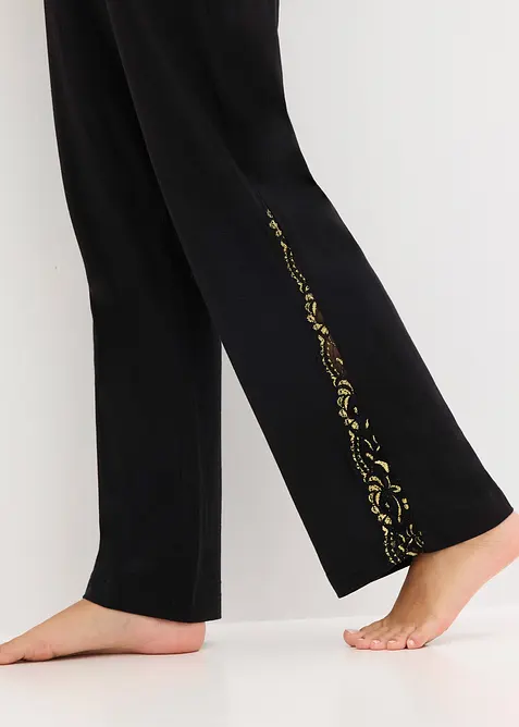 Pyjama à dentelle brillante, bonprix