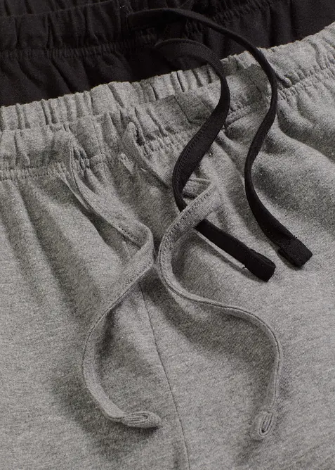 Lot de 2 pantalons de pyjama à poches latérales, bonprix