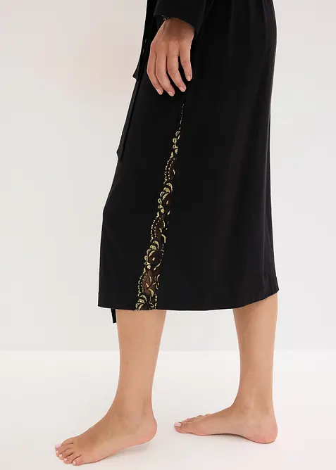 Robe de chambre kimono à dentelle brillante, bonprix