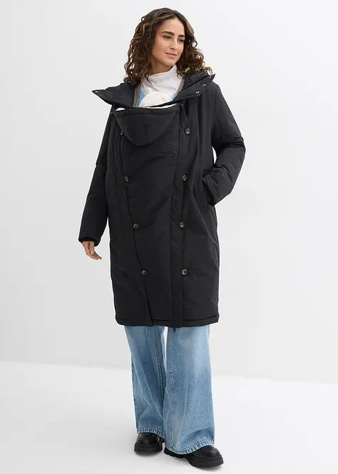 Manteau de grossesse rembourré 3en1 avec empiècement de portage, bonprix