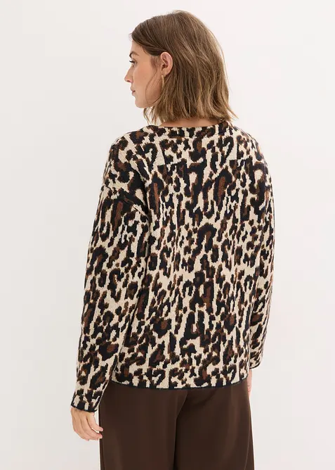 Gilet en maille Jacquard, bonprix