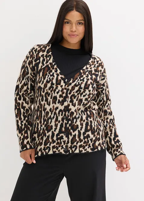 Gilet en maille Jacquard, bonprix