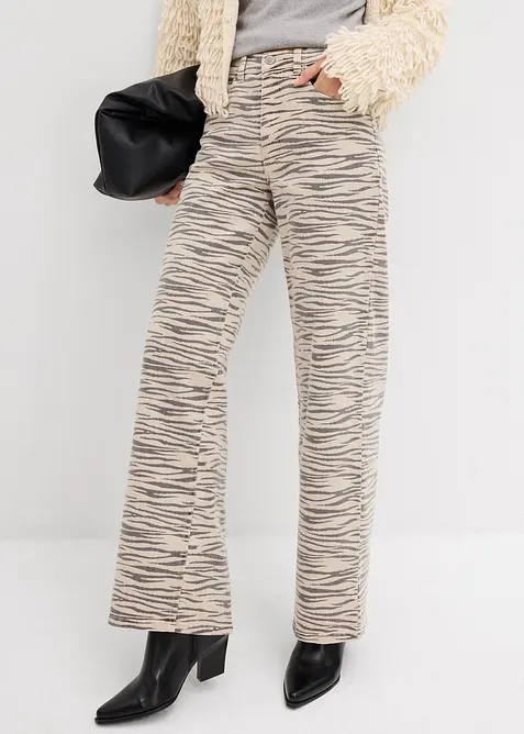 Pantalon en twill de coton extensible, bonprix