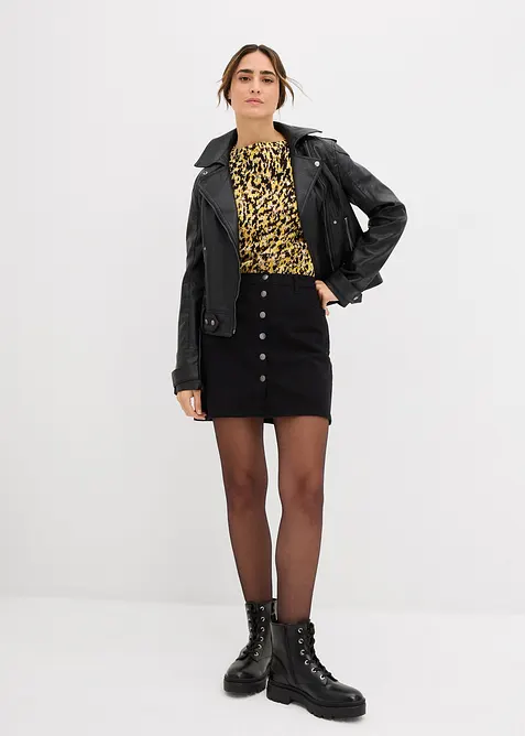 T-shirt en maille pr&egrave;s du corps, bonprix