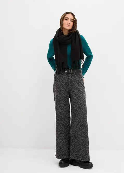 T-shirt en maille près du corps, bonprix