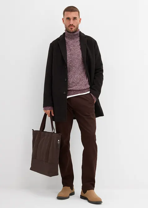 Pull col roulé 100% coton, bonprix