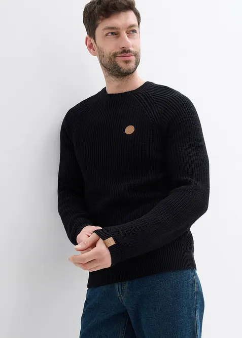Pull doux à col rond, bonprix
