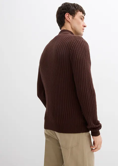 Gilet en maille côtelée, bonprix