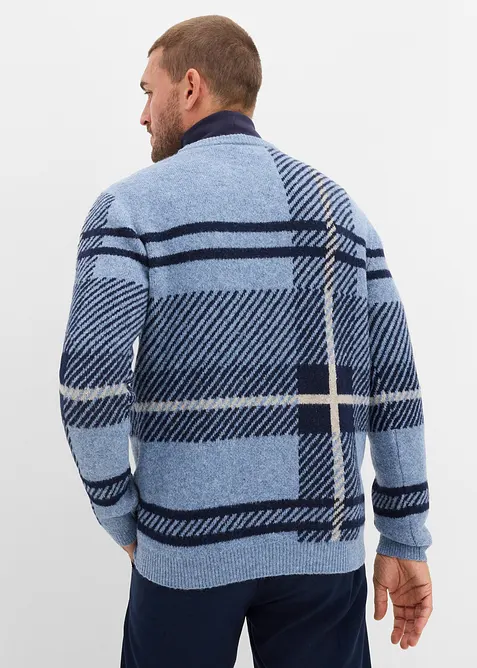 Pull  à carreaux, bonprix
