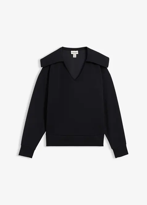 Sweat-shirt à col large, bonprix