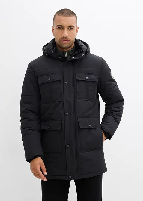 Parka matelassée et déperlante avec poches, bonprix