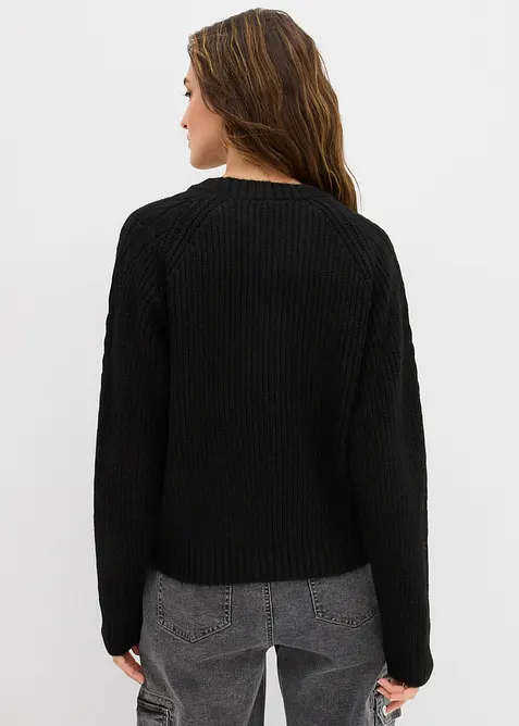 Pull en grosse maille à motif torsadé, bonprix