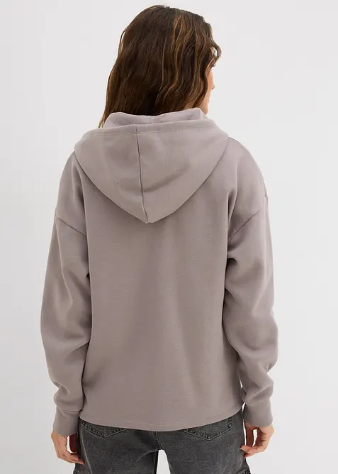 Sweat zipp&eacute; oversize, bonprix