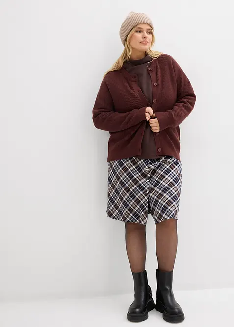 Gilet en fine maille à col rond, bonprix