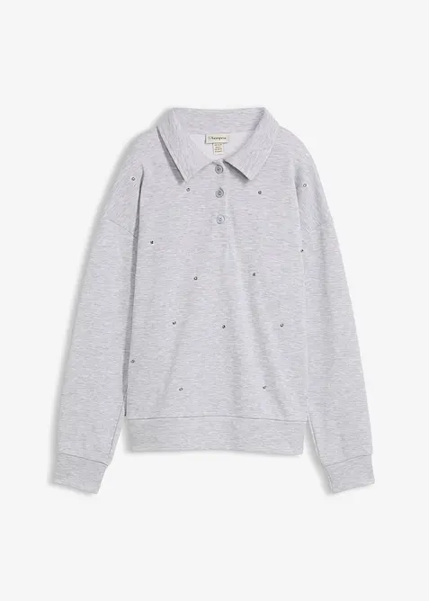 Sweat-shirt à rivets, bonprix