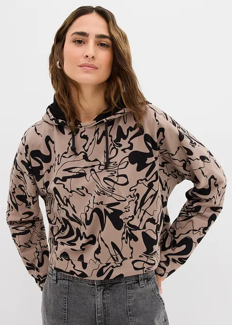 Sweat à capuche 100% coton, bonprix