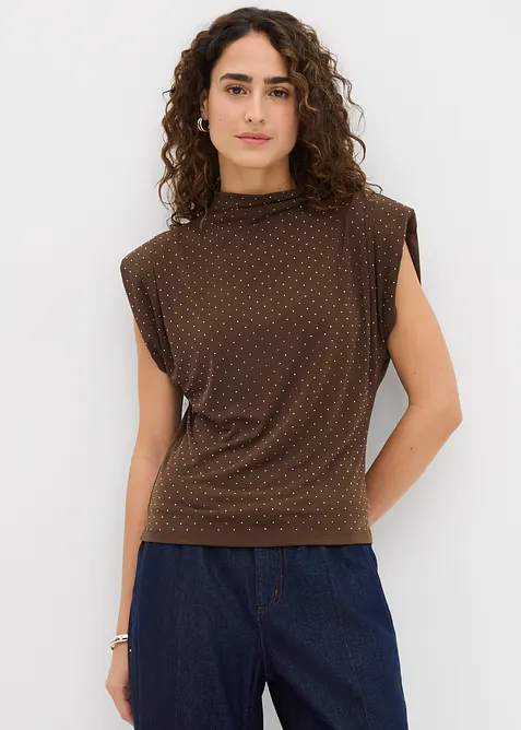 Top à strass, bonprix