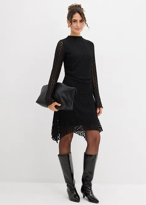 Robe en dentelle à pans, bonprix