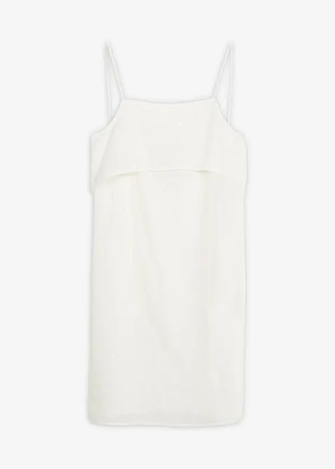 Robe courte brodée de sequins, bonprix